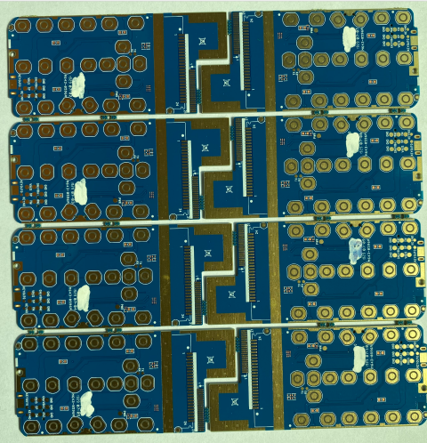 KB FR4 Material Printed Circuit Board 1.60mm Thickness  blue solder mask for power supply 0