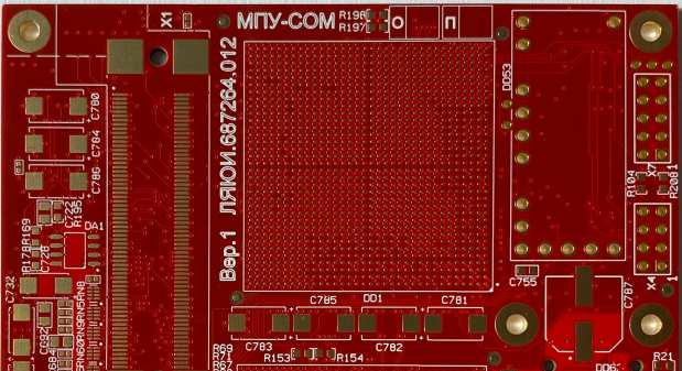 Red Solder Mask 4 Layer 1.60mm 1oz 4mil Bluetooth Pcb Board 0