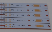 Al Base Material LED Light PCB Board  with Immserion Tin Surface  and white solder mask 0