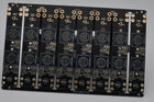 Blank Copper PWB Board  0.25mm Thickness and Customizable  Black Solder Mask