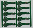 Lead Free HAL Impedance Control PCB 6 Layer FR4 TG170 Custom Irregular Shape