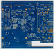 High Frequency PCB Fr4 Prototype Pcb Fabrication  with Blue solder mask For OEM Electronics