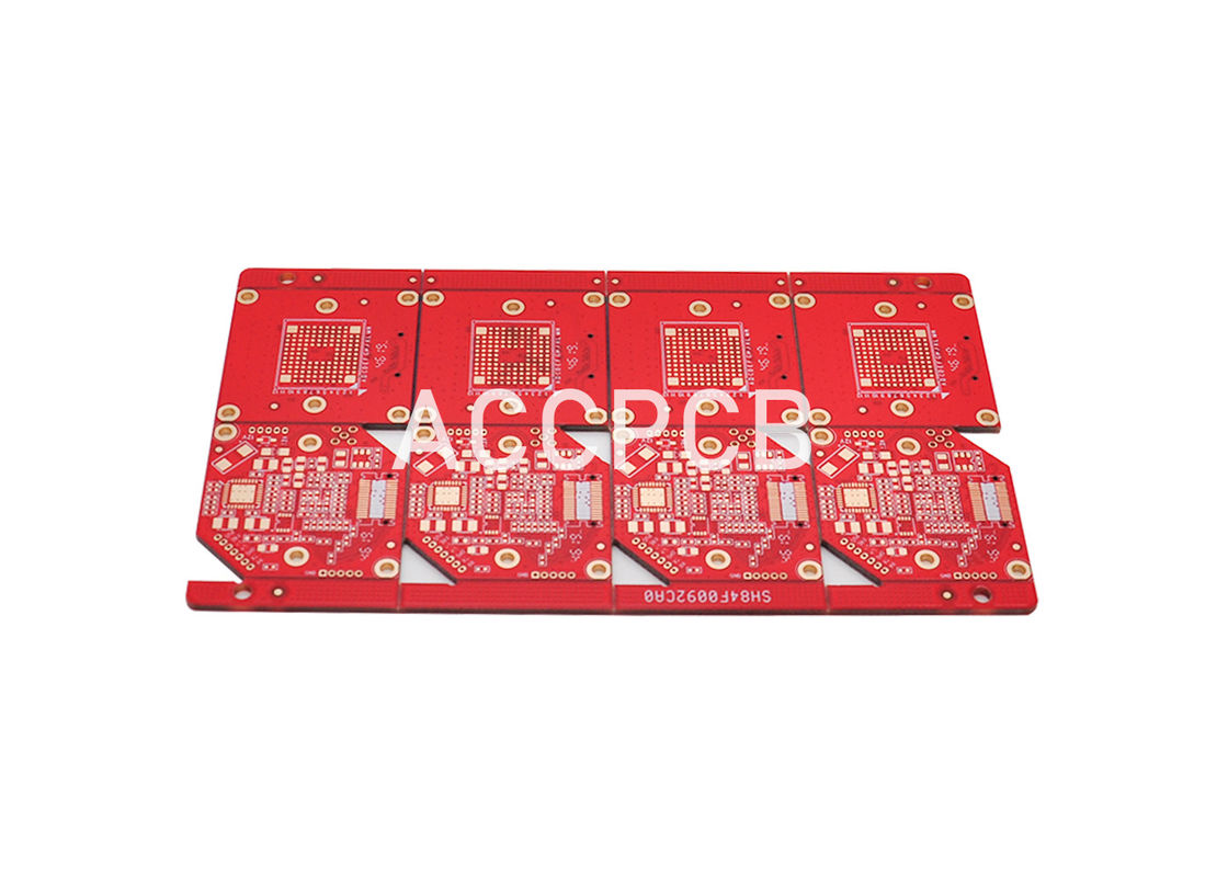 buy 1.58mm thickness PWB Manufacturing  with Red Solder Mask and immersion gold online manufacturer