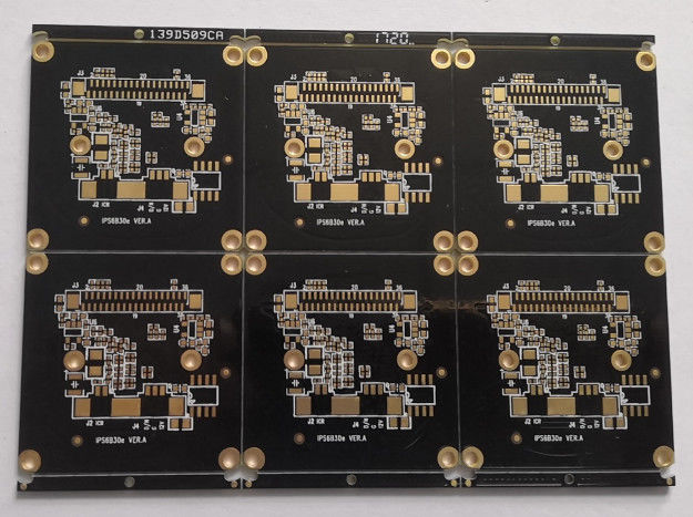 Multilayer Rigid Communication PCB Prototype Quick Turn Black Color for Satellites 0