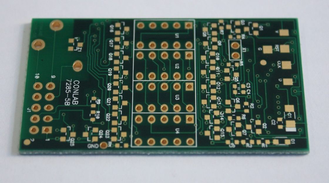 China through hole pcb Communication PCB Television PCB Board  Immersion Gold Gree Solder Mask factory