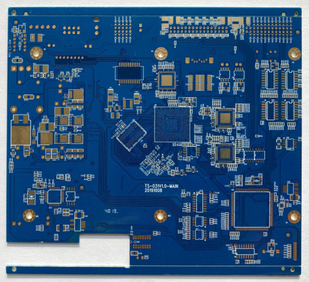 buy Blue Solder Mask Standard Impedance Control PCB High Volume Quick Turn Prototyping online manufacturer