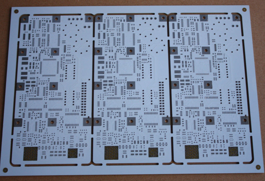 buy OEM 3W LED Light PCB Board 200X160mm and  White Solder Mask Hal Lead Free Surface Finishing online manufacturer