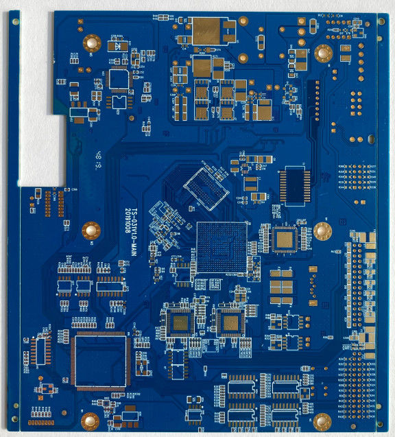 buy High Frequency PCB Fr4 Prototype Pcb Fabrication  with Blue solder mask For OEM Electronics online manufacturer