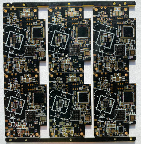 buy 10layer 1.58mm Thickness High Density PCB Immpedance Gold Black Color Board online manufacturer