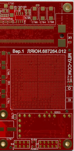 Red Solder Mask 4 Layer 1.60mm 1oz 4mil Bluetooth Pcb Board