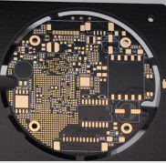 Gold Plated Diameter 40mm 1oz LED Light PCB Board With 4mil Min Line